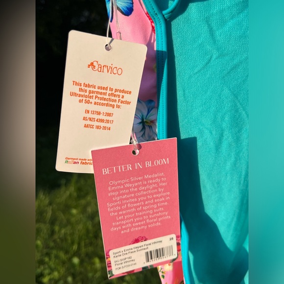 🌸Size 26 Floral Whimsy Karlie Sporti x Emma Weyant One Piece Suit—Labeled 28 - Picture 14 of 17